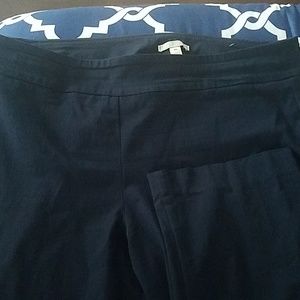 Navy pull on trousers.